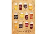 Vianmo Insegna In Legno 18X12 Cm Types Of Beer Bier Sorten