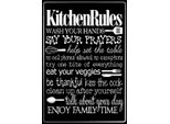 Vianmo Insegna In Legno 18X12 Cm Kitchen Rules Wash Your Hands