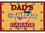 Vianmo Insegna In Legno 12X18 Cm Dad´S Garage Papa Werkstatt