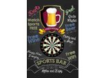 Vianmo Insegna In Legno 18X12 Cm Sports Bar Darts Relax And Enjoy