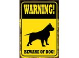 Vianmo Insegna In Legno 18X12 Cm Warning Of Dog
