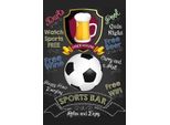 Vianmo Insegna In Legno 18X12 Cm Sports Bar Free Wine Darts Pool