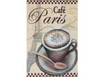 Vianmo Insegna In Legno 18X12 Cm Paris Eiffelturm Tasse Cafe