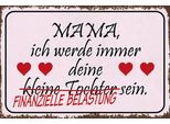 Vianmo Insegna In Legno 12X18 Cm Mama Deine Tochter Herzen