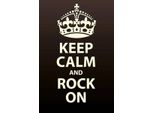Vianmo Insegna In Legno 18X12 Cm Keep Calm And Rock On Geschenk