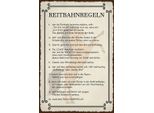 Vianmo Insegna In Legno 18X12 Cm Blechschild Pferd Reitbahnregeln Wer Reithalle