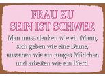 Vianmo Insegna In Legno 12X18 Cm Frau Zu Sein Ist Schwer
