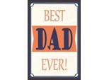 Vianmo Insegna In Legno 18X12 Cm Best Dad Ever Bester Vater Geschenk