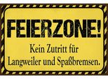 Vianmo Insegna In Legno 12X18 Cm Feierzone Kein Zutritt FüR