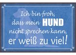 Vianmo Insegna In Legno 12X18 Cm Froh Mein Hund Nicht Sprechen