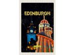 Vianmo Insegna In Legno 18X12 Cm Edinburgh Scotland Nacht Lichter