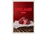 Vianmo Insegna In Legno 18X12 Cm Irland Bestes Rotes Steak Im Ofen
