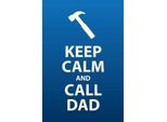 Vianmo Insegna In Legno 18X12 Cm Keep Calm And Call Dad Geschenk