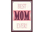 Vianmo Insegna In Legno 18X12 Cm Best Mom Ever Beste Mama Geschenk
