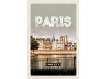 Vianmo Insegna In Legno 18X12 Cm Paris Frankreich Architektur