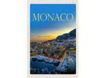 Vianmo Insegna In Legno 18X12 Cm Monaco Frankreich Yacht Luxus