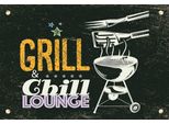 Vianmo Insegna In Legno 12X18 Cm Grill & Chill Lounge 5 Sterne