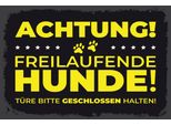 Vianmo Insegna In Legno 12X18 Cm Hund Achtung Freilaufende Hunde