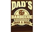 Vianmo Insegna In Legno 30X20 Cm Dad´S Barbecue Grab A Beer
