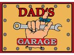 Vianmo Insegna In Legno 20X30 Cm Dad´S Garage Papa Werkstatt