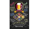 Vianmo Insegna In Legno 30X20 Cm Sports Bar Beer Relax And Enjoy