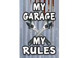 Vianmo Insegna In Legno 30X20 Cm My Garage My Rules