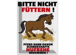 Vianmo Insegna Di Latta 40X30 Cm Pferd Nicht FüTtern Schmerzhaft Hufrehe