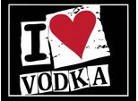 Vianmo Insegna In Legno 30X40 Cm Alkohol I Love Vodka (Herz)