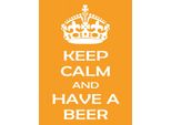 Vianmo Insegna In Legno 40X30 Cm Keep Calm And Have A Beer