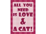 Vianmo Insegna In Legno 40X30 Cm All You Need & Cat