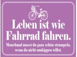 Vianmo Insegna In Legno 30X40 Cm Leben Ist Wie Fahrrad Fahren