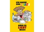 Vianmo Insegna In Legno 40X30 Cm Ich Hasse Chaos Aber Es Liebt Mich