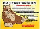 Vianmo Insegna In Legno 30X40 Cm Katzenpension 24H Service
