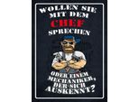 Vianmo Insegna In Legno 40X30 Cm Wollen Sie Mit Dem Chef Sprechen