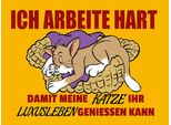 Vianmo Insegna In Legno 30X40 Cm Arbeite Damit Katze Luxusleben Hat