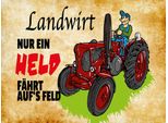 Vianmo Insegna In Legno 30X40 Cm Landwirt Nur Ein Held FäHrt