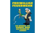 Vianmo Insegna In Legno 40X30 Cm Freiwillige Feuerwehr MäNner