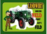 Vianmo Insegna In Legno 30X40 Cm Landwirt Nur Ein Held FäHrt Feld
