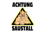 Vianmo Insegna In Legno 40X30 Cm Tiere Schwein Achtung Saustall