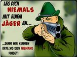 Vianmo Insegna In Legno 30X40 Cm JäGer Leg Dich Niemals Mit JäGer An