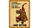 Vianmo Insegna In Legno 40X30 Cm Tiere Mag NashöRner Sind Wie EinhöRner