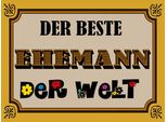Vianmo Insegna In Legno 30X40 Cm Der Beste Ehemann Der Welt