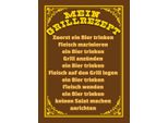 Vianmo Insegna In Legno 40X30 Cm Mein Grillrezept Zuerst Ein Bier