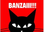 Vianmo Insegna In Legno 30X40 Cm Katze Banzaiii!!!