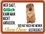 Vianmo Insegna In Legno 30X40 Cm GlüCk Nicht Anfassen Chow Chow