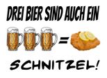 Vianmo Insegna In Legno 30X40 Cm 3 Bier Sind Ein Schnitzel