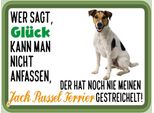 Vianmo Insegna In Legno 30X40 Cm GlüCk Jack Russel Terrier Hund