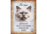Vianmo Insegna In Legno 40X30 Cm Birma Katze Klug