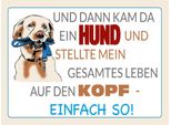 Vianmo Insegna In Legno 30X40 Cm Und Dann Kam Da Ein Hund