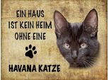 Vianmo Insegna In Legno 30X40 Cm Havana Katze Ohne Kein Heim